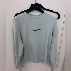 The kooples Paris light blue crew neck sweatshirt